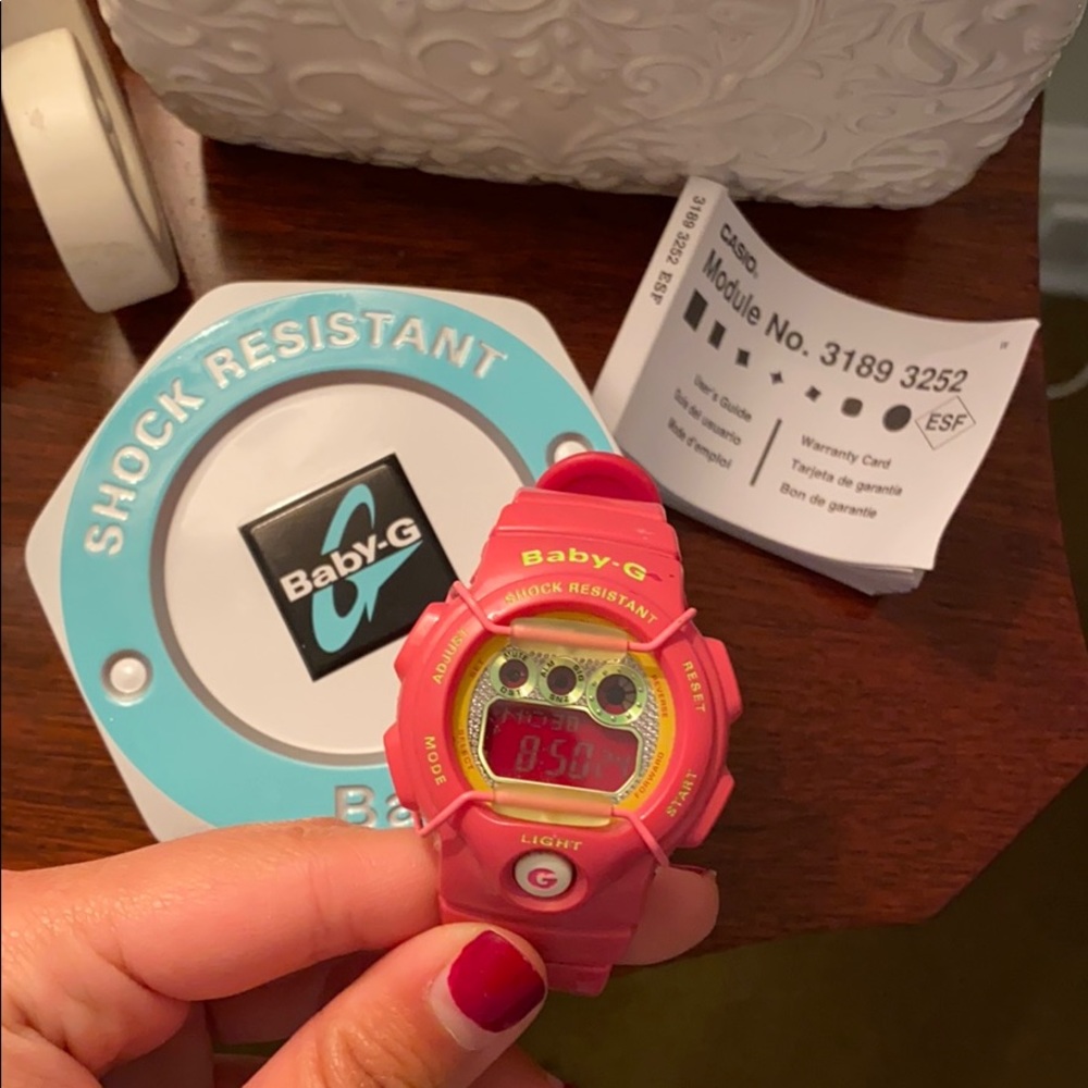 Baby G Shock Pink Women’s Watch with Packaging